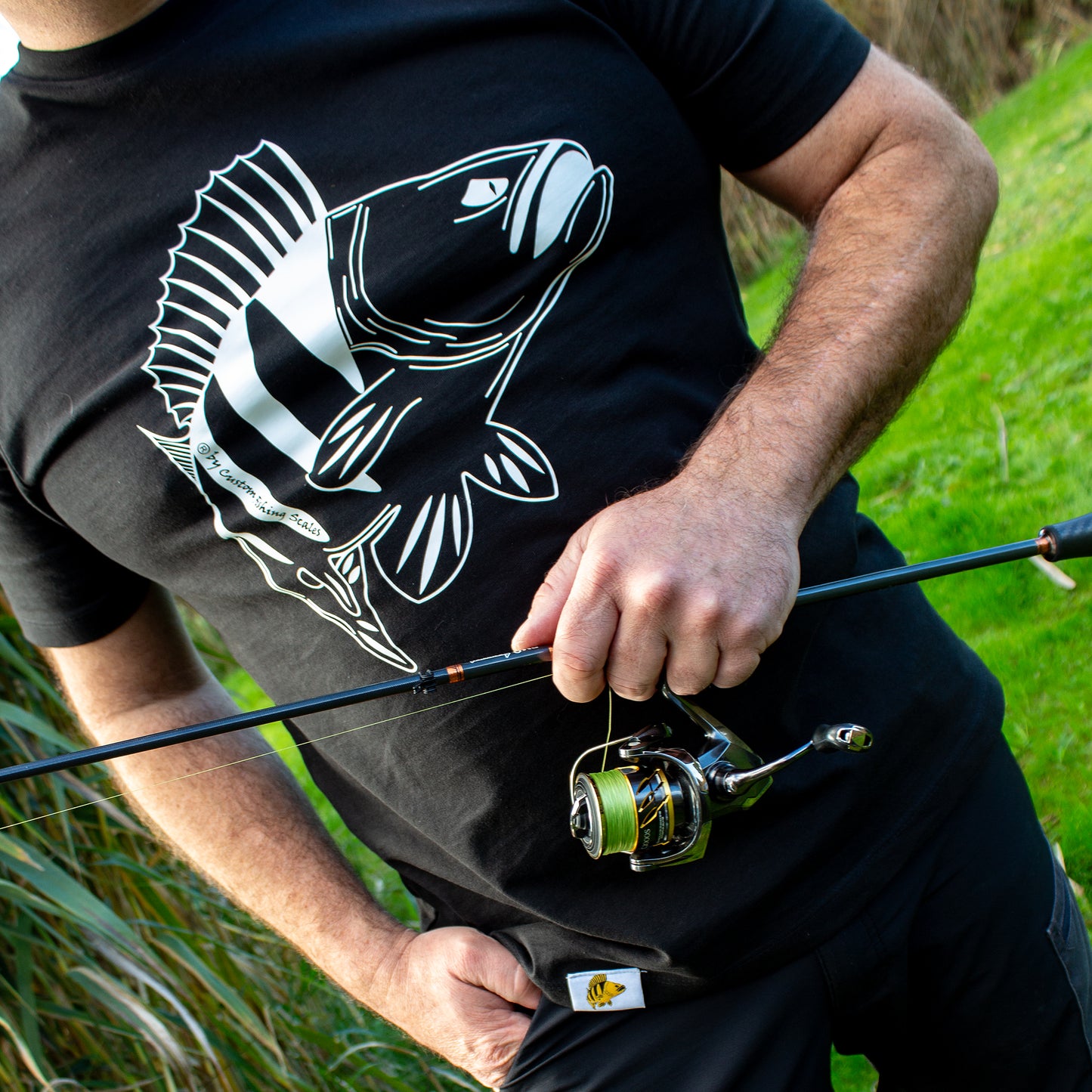 T-Shirt - Perch Attack X Custom Fishing Scale